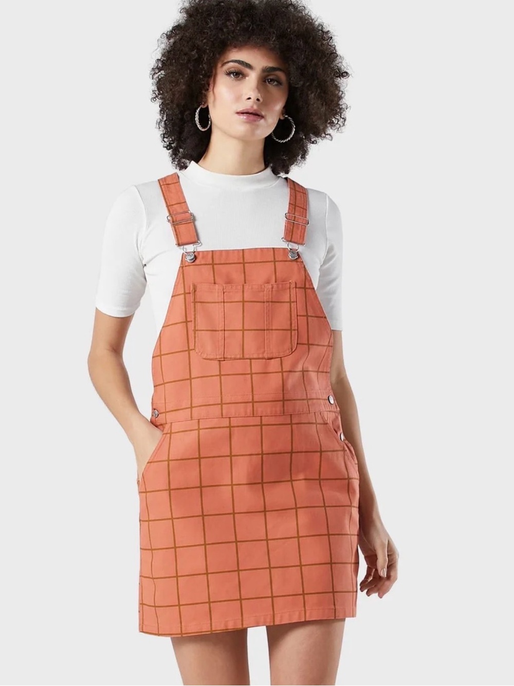 OBEY Overall Mini Dress Small